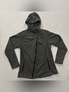Columbia  Asymmetrical Front Zipper + Upper Quilted Hooded Jacket Womens Size XL